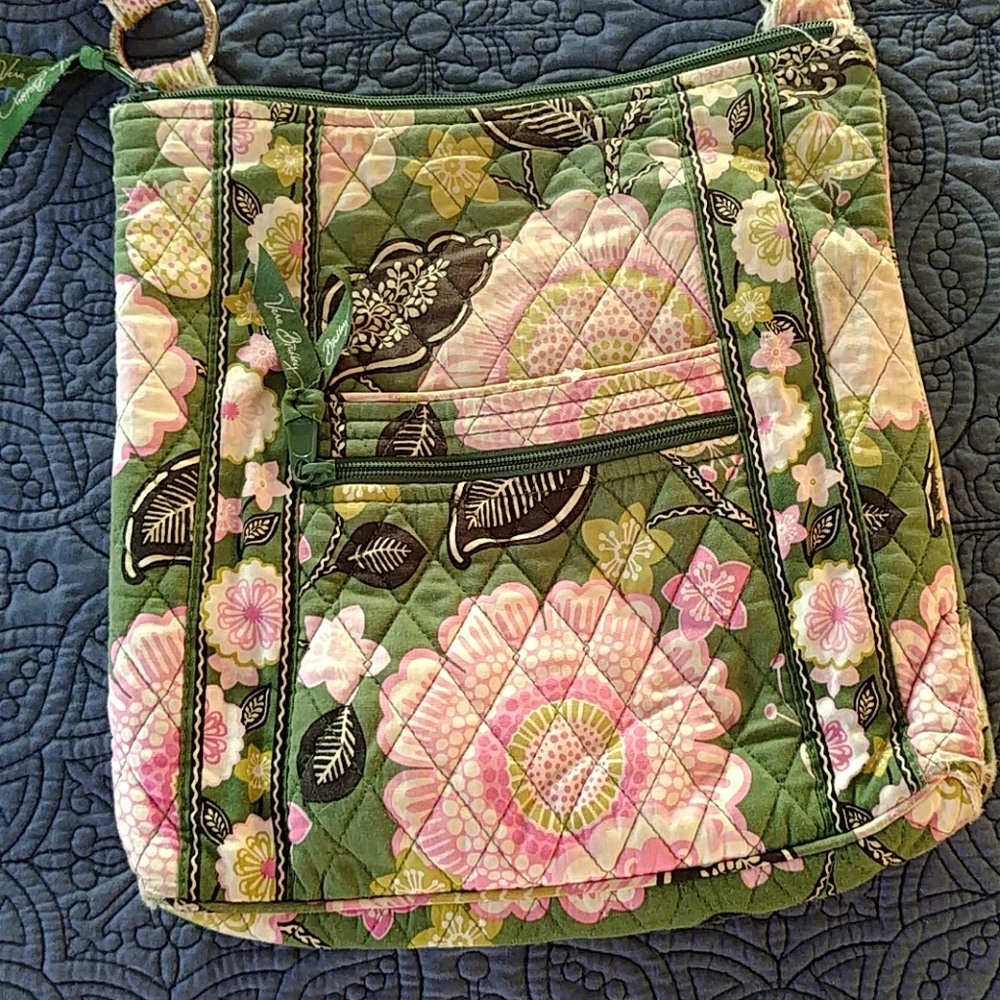 Vera Bradley green crossbody bag